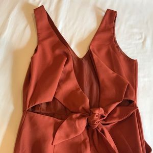 Stylish romper burnt orange
